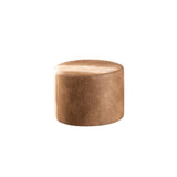 Eco-leather pouf Kyla beige Eco-leather