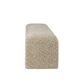 Eetkamerbank Lux leopard taupe 100 cm Stof