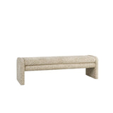 Eetkamerbank Lux leopard taupe 160 cm Bouclé