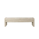 Eetkamerbank Lux leopard taupe 160 cm Bouclé