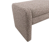 Eetkamerbank Neil bouclé bruin 100 cm Bouclé