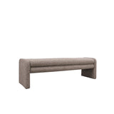 Eetkamerbank Neil bouclé bruin 160 cm Bouclé