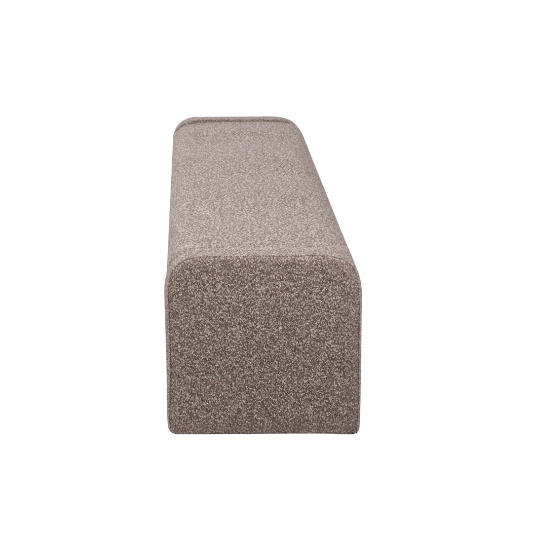 Eetkamerbank Neil bouclé bruin 160 cm Bouclé