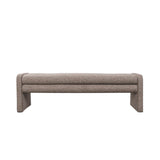 Eetkamerbank Neil bouclé bruin 160 cm Bouclé
