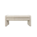 Eetkamerbank Neil bouclé taupe 100 cm Bouclé