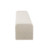 Eetkamerbank Neil bouclé taupe 100 cm Bouclé