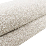 Eetkamerbank Neil bouclé taupe 100 cm Bouclé