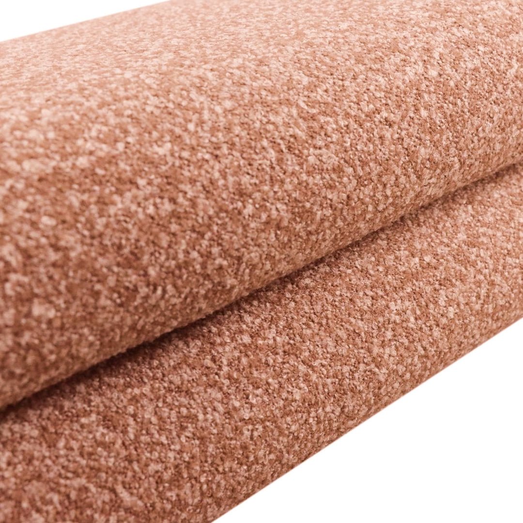 Eetkamerbank Neil bouclé terracotta 100 cm Bouclé