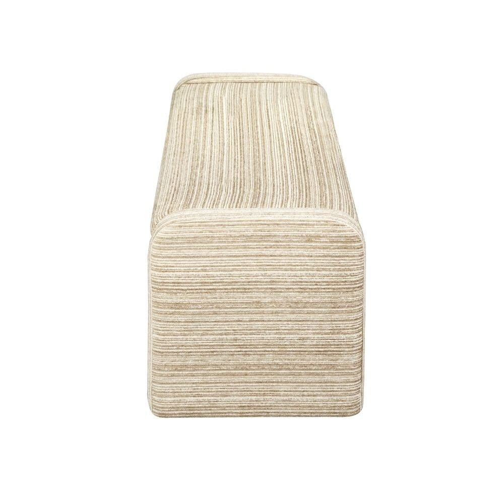 Eetkamerbank Ravi chenille beige/taupe 100 cm