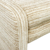Eetkamerbank Ravi chenille beige/taupe 100 cm