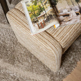 Eetkamerbank Ravi chenille beige/taupe 100 cm