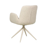 Eetkamerstoel Alex draaibaar bouclé taupe Bouclé