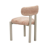 Eetkamerstoel Bolt chenille beige/pink Roze Textiel