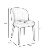 Dining room chair Charlie chenille copper - image 10