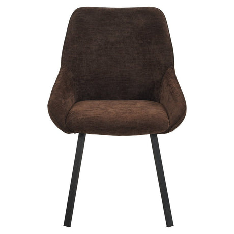 Eetkamerstoel Lynn velvet bruin