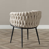 Eetkamerstoel River chenille beige