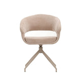 Eetkamerstoel Suzie draaibaar velvet beige