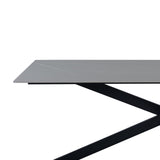 Eettafel Edin Grey Dimehouse Grijs LxBxH 181x102x11 Sintered stone Witfoto detail