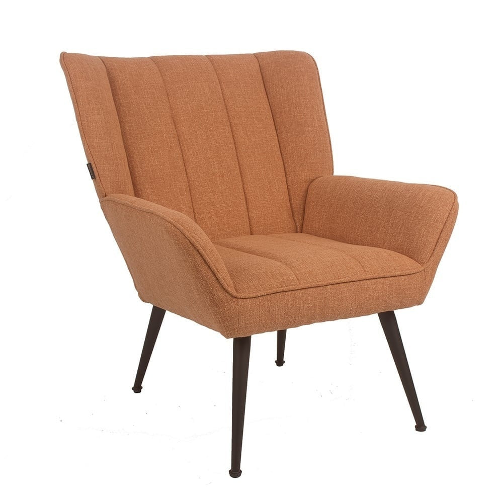 Armchair City linen copper Fabric