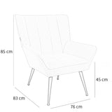 Armchair City linen off white - image 6