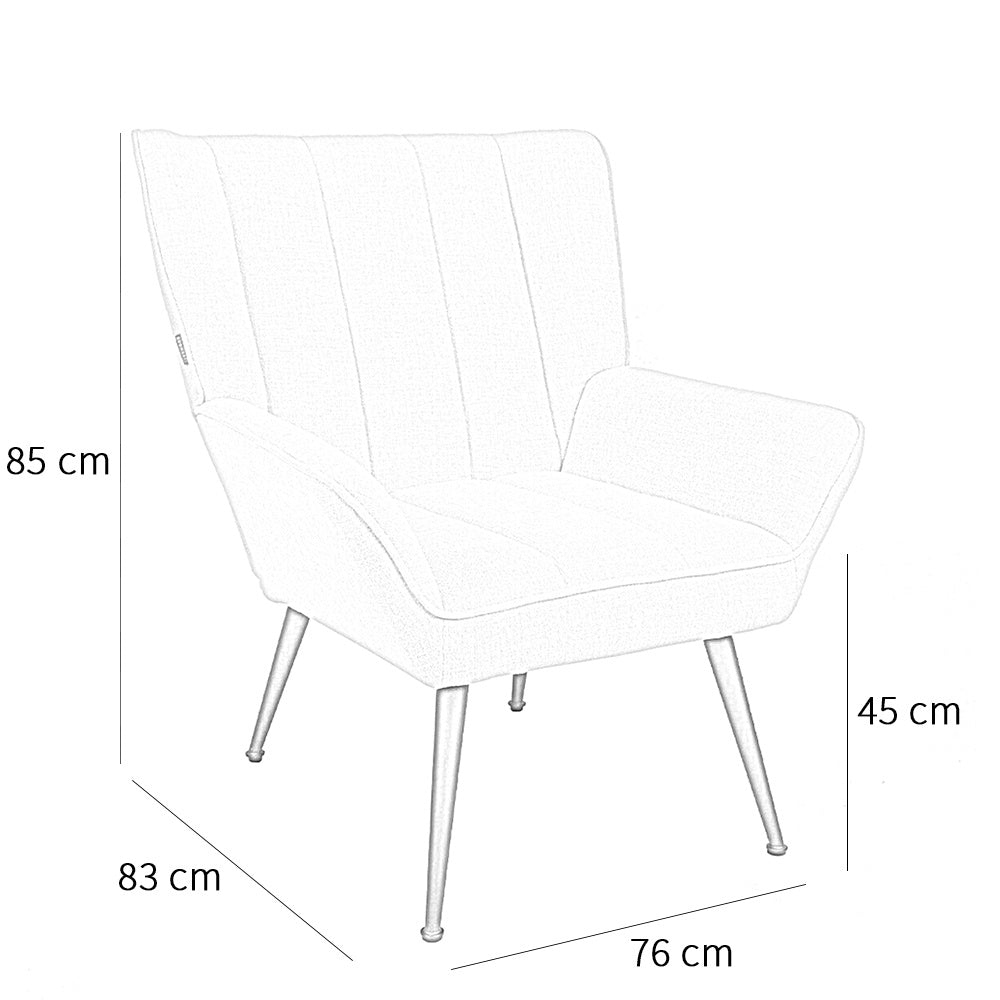 Armchair City linen olive green - image 6