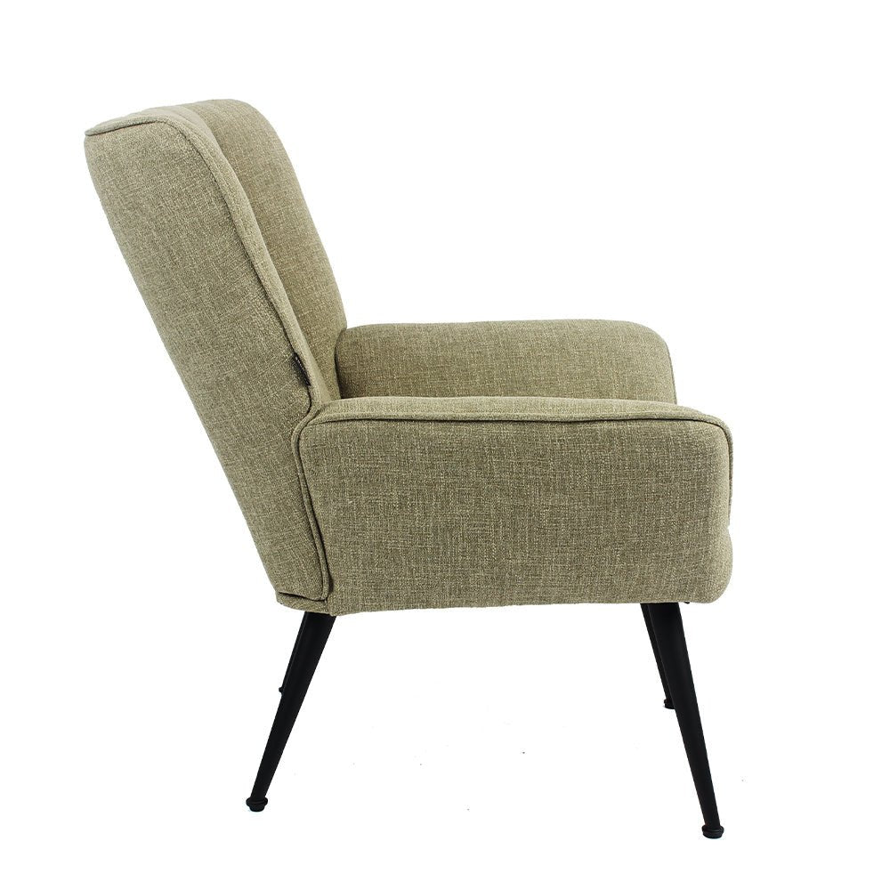 Armchair City linen olive green - image 4