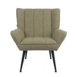 Armchair City linen olive green - image 3