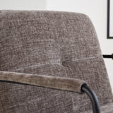 Fauteuil Hailey Chenille Dimehouse Grijs LxBxH 66x64x37 Stof Sfeerfoto detail