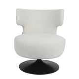 Metro swivel armchair linen off white - image 3
