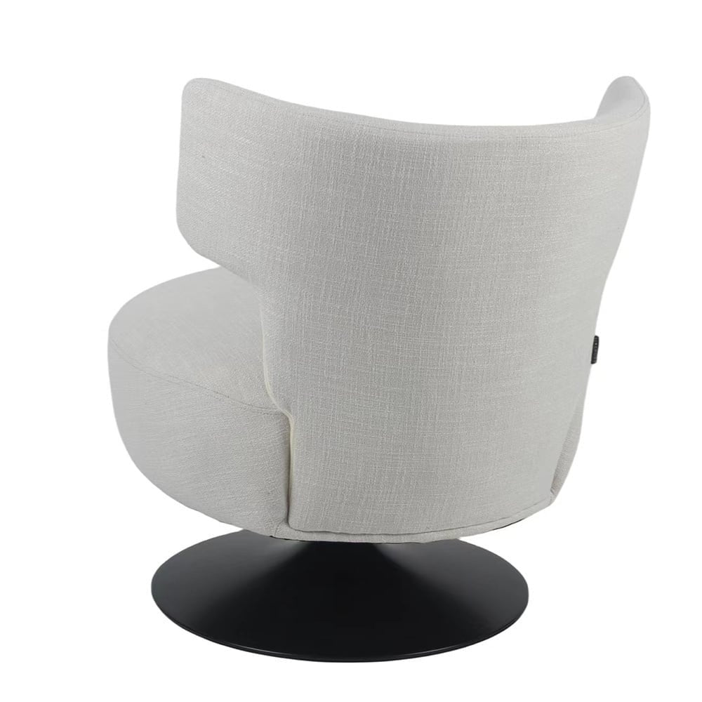 Metro swivel armchair linen off white - image 5
