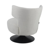 Metro swivel armchair linen off white - image 5