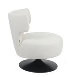 Metro swivel armchair linen off white - image 4