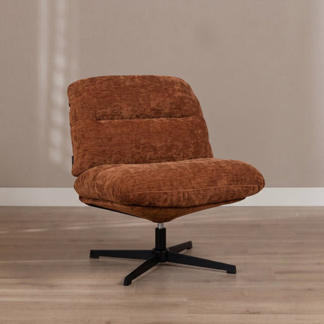 Fauteuil Sara draaibaar velvet oker Geel