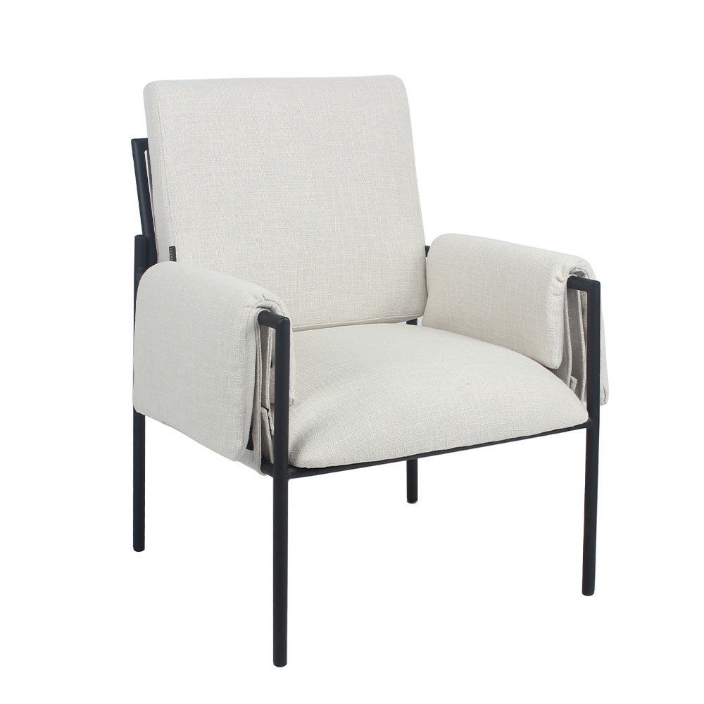 Armchair Urban linen off white Fabric