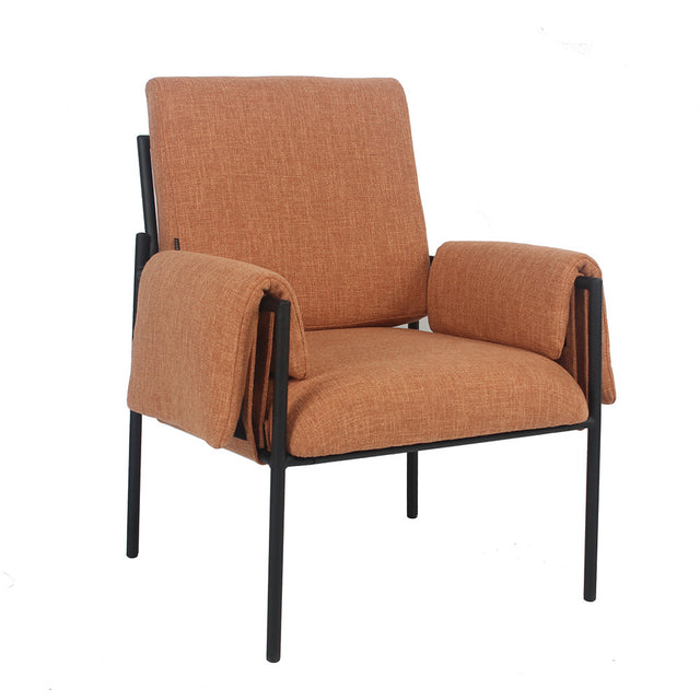 Armchair Urban linen copper Fabric