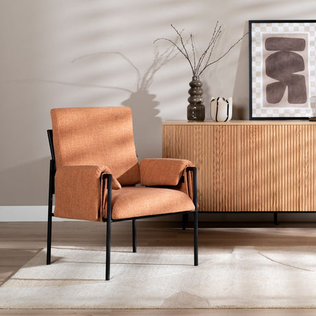 Urban linen copper armchair - image 1