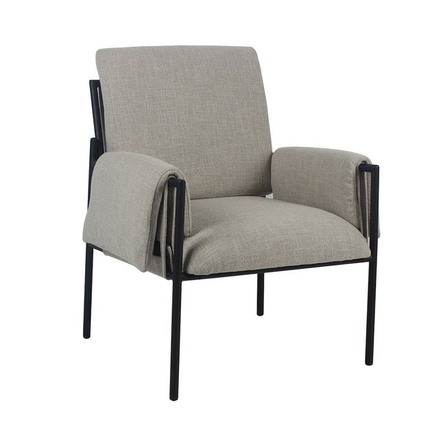 Armchair Urban linen taupe Fabric