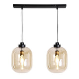 Hanging lamp Amber 30 cm 2-light glass