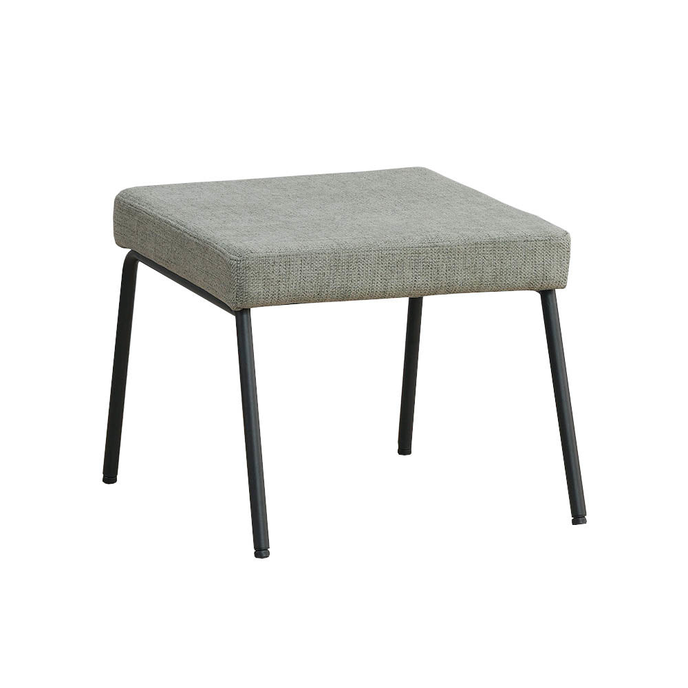 Footstool Espen green recycled fabric Recycled polyester