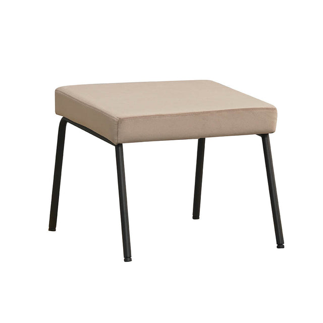 Footstool Espen taupe velvet