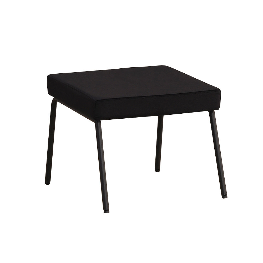Footstool Espen black velvet