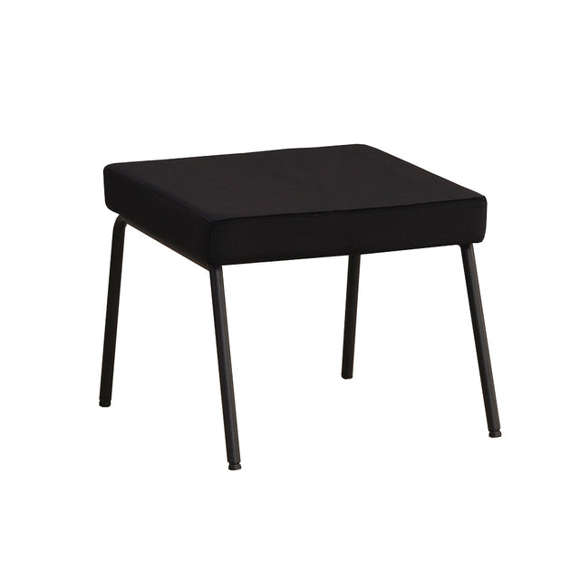 Footstool Espen black velvet