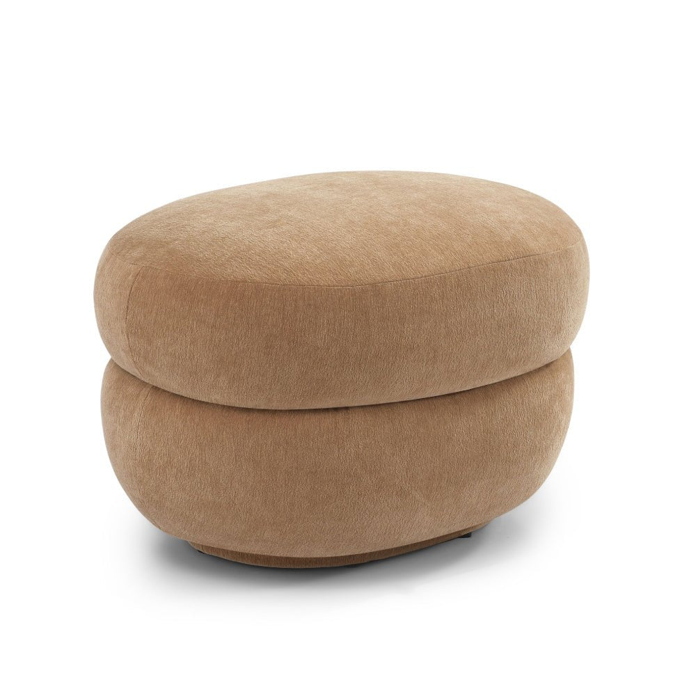 Hocker Mia oval chenille terracotta - image 15