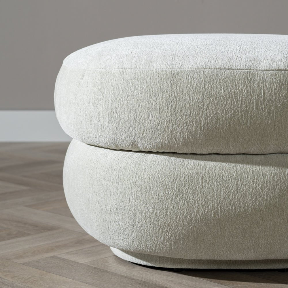 Hocker Mia oval chenille mint green - image 8