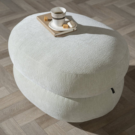 Hocker Mia oval chenille mint green - image 3