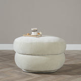 Hocker Mia oval chenille mint green - image 5