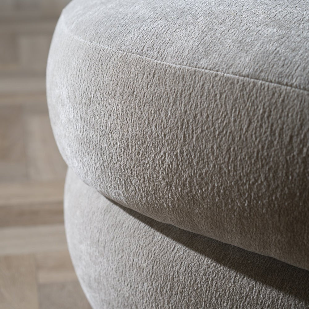 Hocker Mia oval chenille taupe - image 10