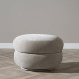 Hocker Mia oval chenille taupe - image 7