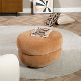Hocker Mia oval chenille terracotta - image 5
