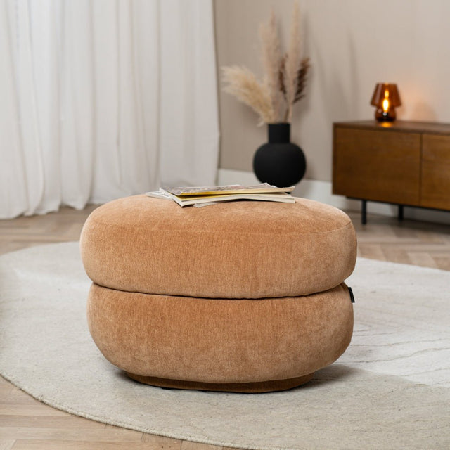 Hocker Mia oval chenille terracotta - image 7
